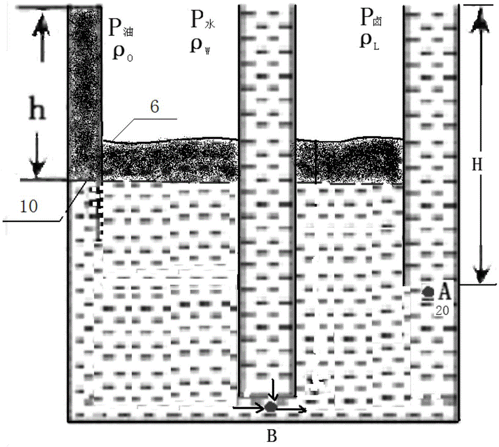 Salt cavern type gas storage cavity construction process oil-water interface detection method