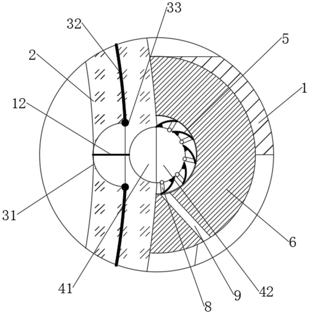 Self-extrusion deoiling oil-containing waste gas filtering pipeline