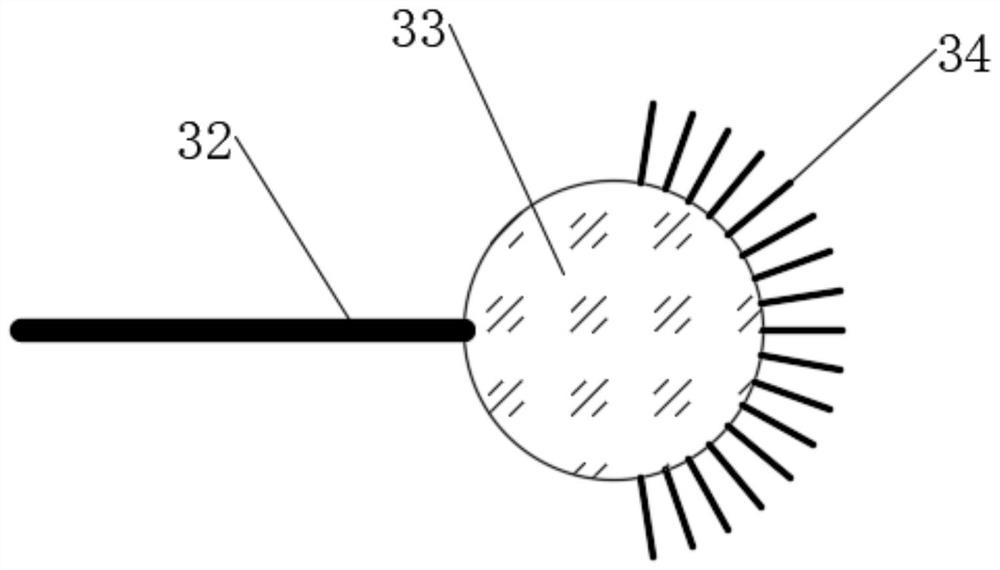 Self-extrusion deoiling oil-containing waste gas filtering pipeline