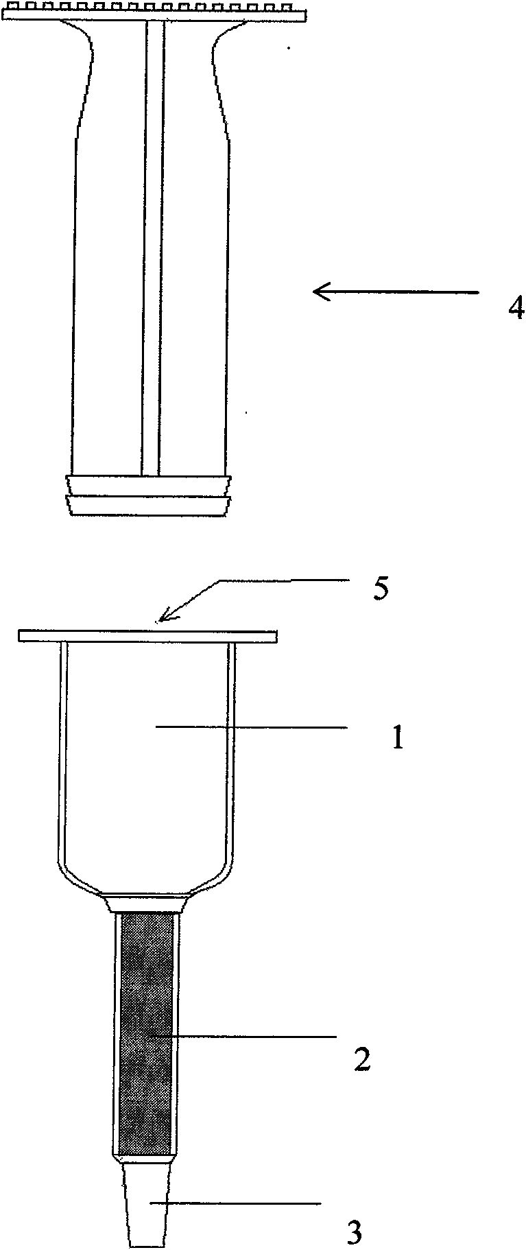 Magnetic separating column and its use in separating biological samples