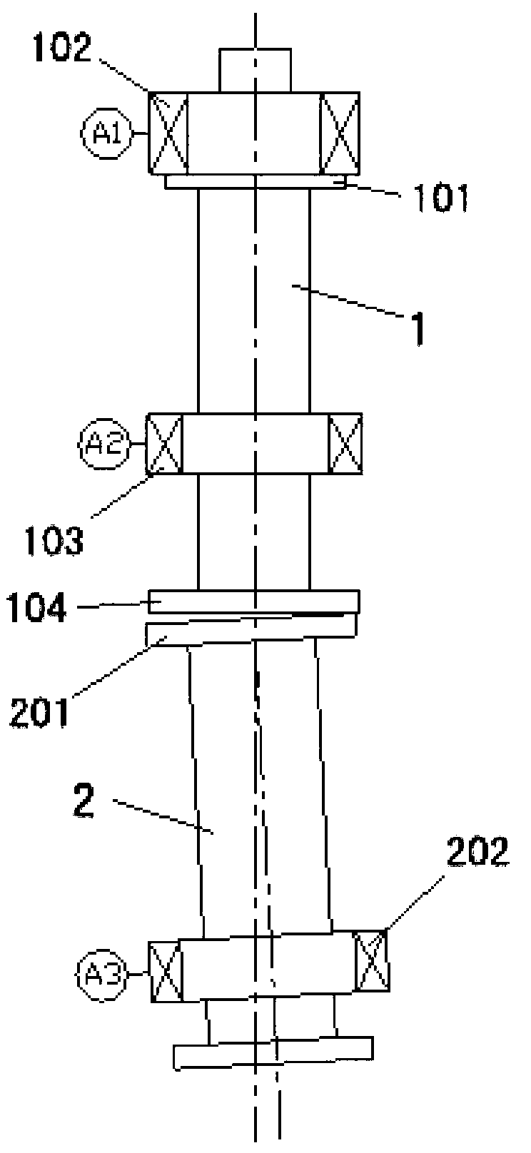 Method for adjusting spindle axis of hydraulic turbine generator set