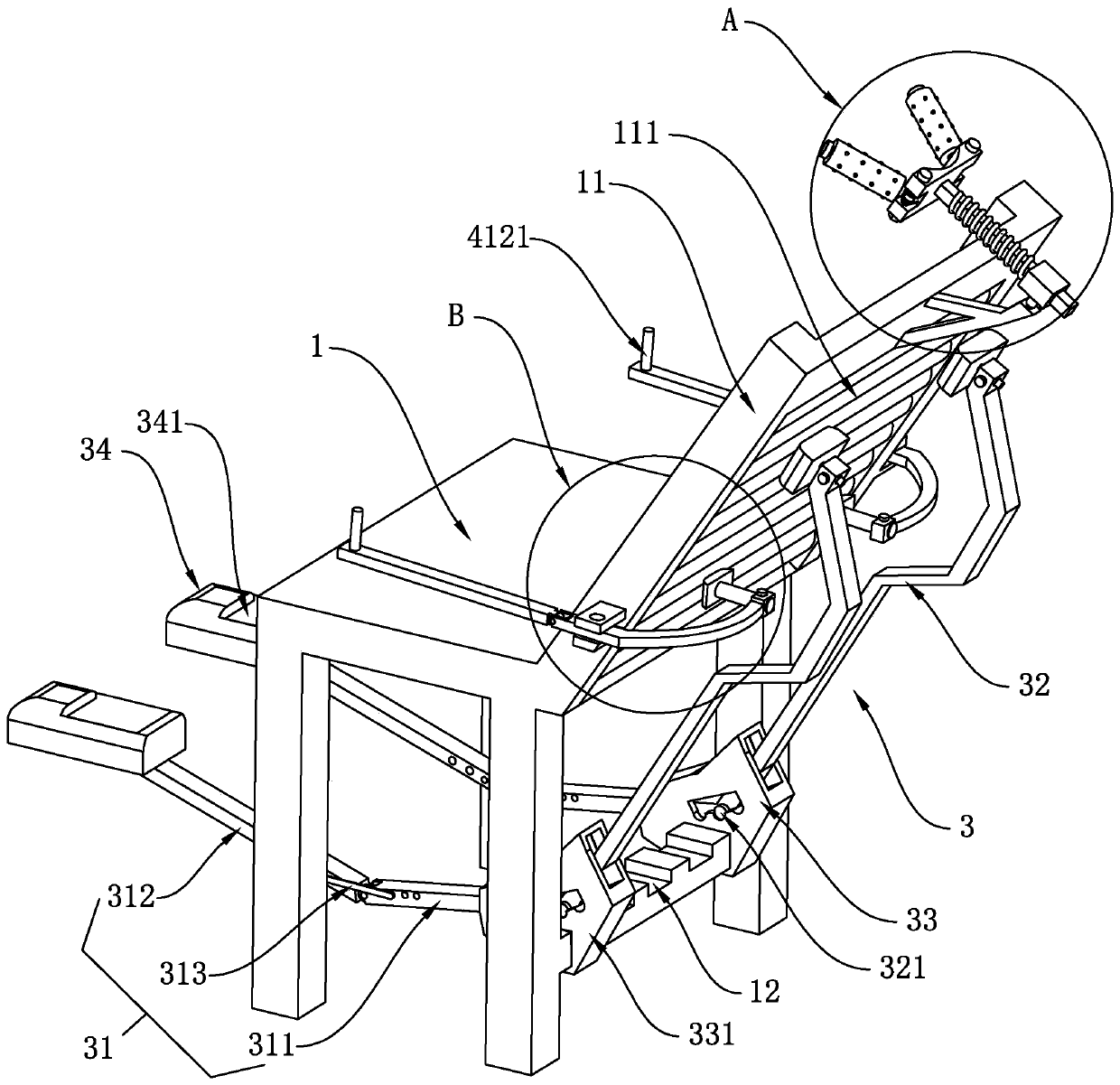 Chair with massage function
