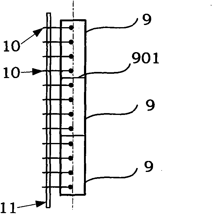 Thermal contact resistance testing device with cooling device
