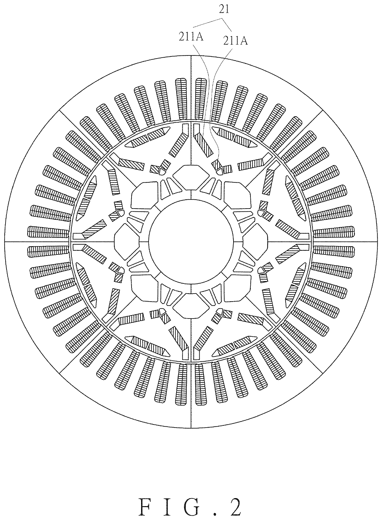 Motor and rotor structure thereof