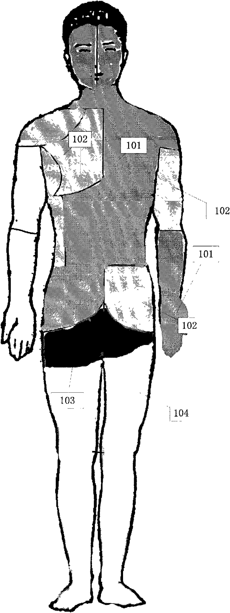 Carrying equipment system based on reachability grading of upper limb of human body