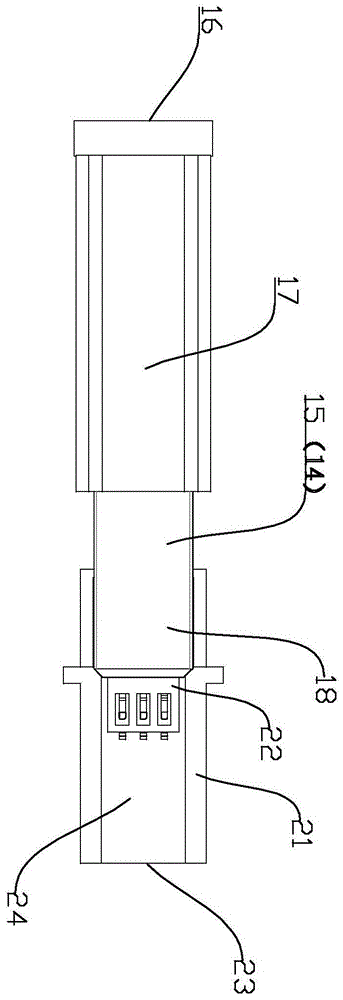 An electronic lock wiring structure