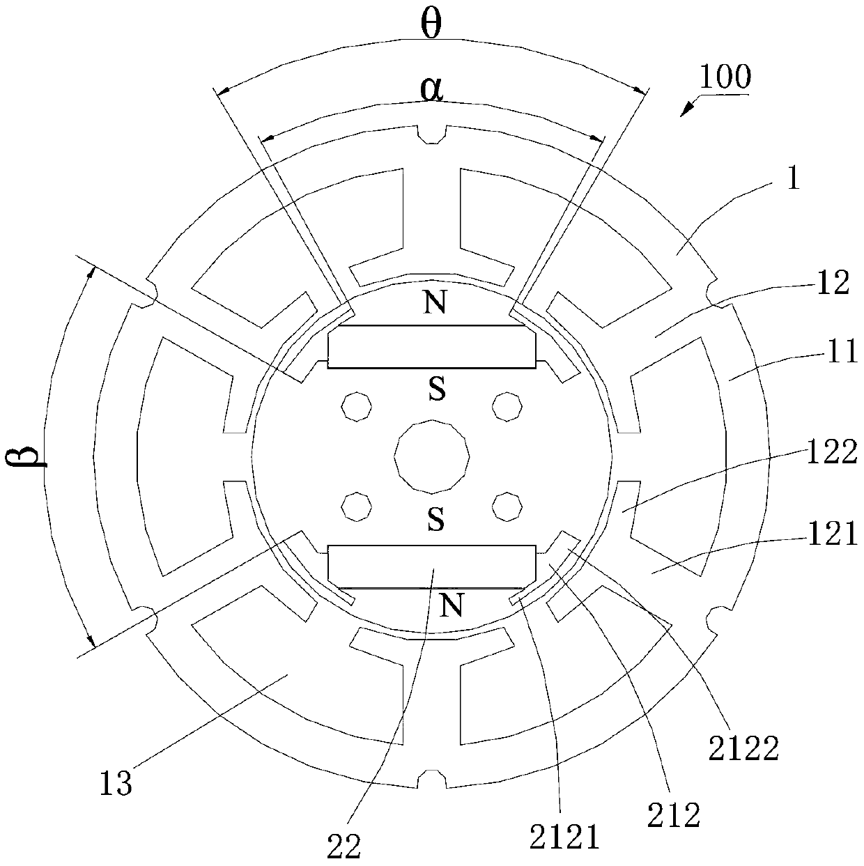 A permanent magnet motor