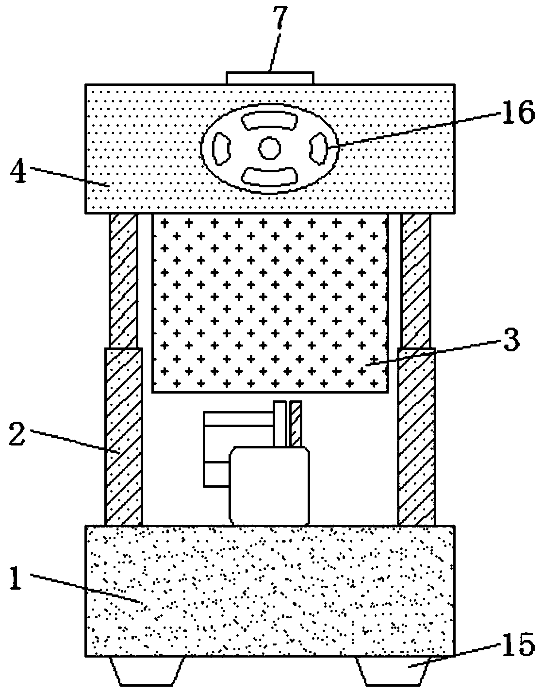 All-water-blown spraying mechanism for high heat-resistance sound absorbing sponge used for automobiles