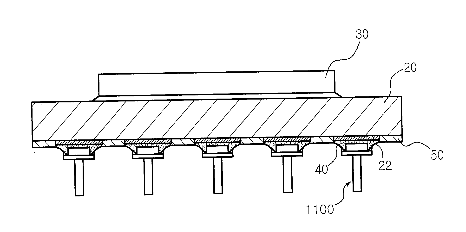 Lead pin for package substrate