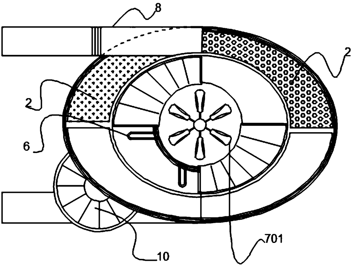 Double-layered annular tea leaf treatment device