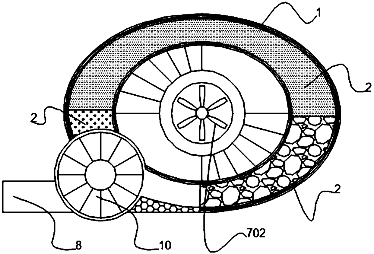 Double-layered annular tea leaf treatment device