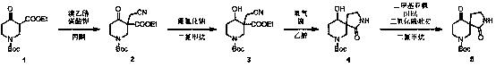 Synthetic method for tert-butyl 1,10-dioxo-2,7-diazaspiro[4.5]decane-7-carboxylate