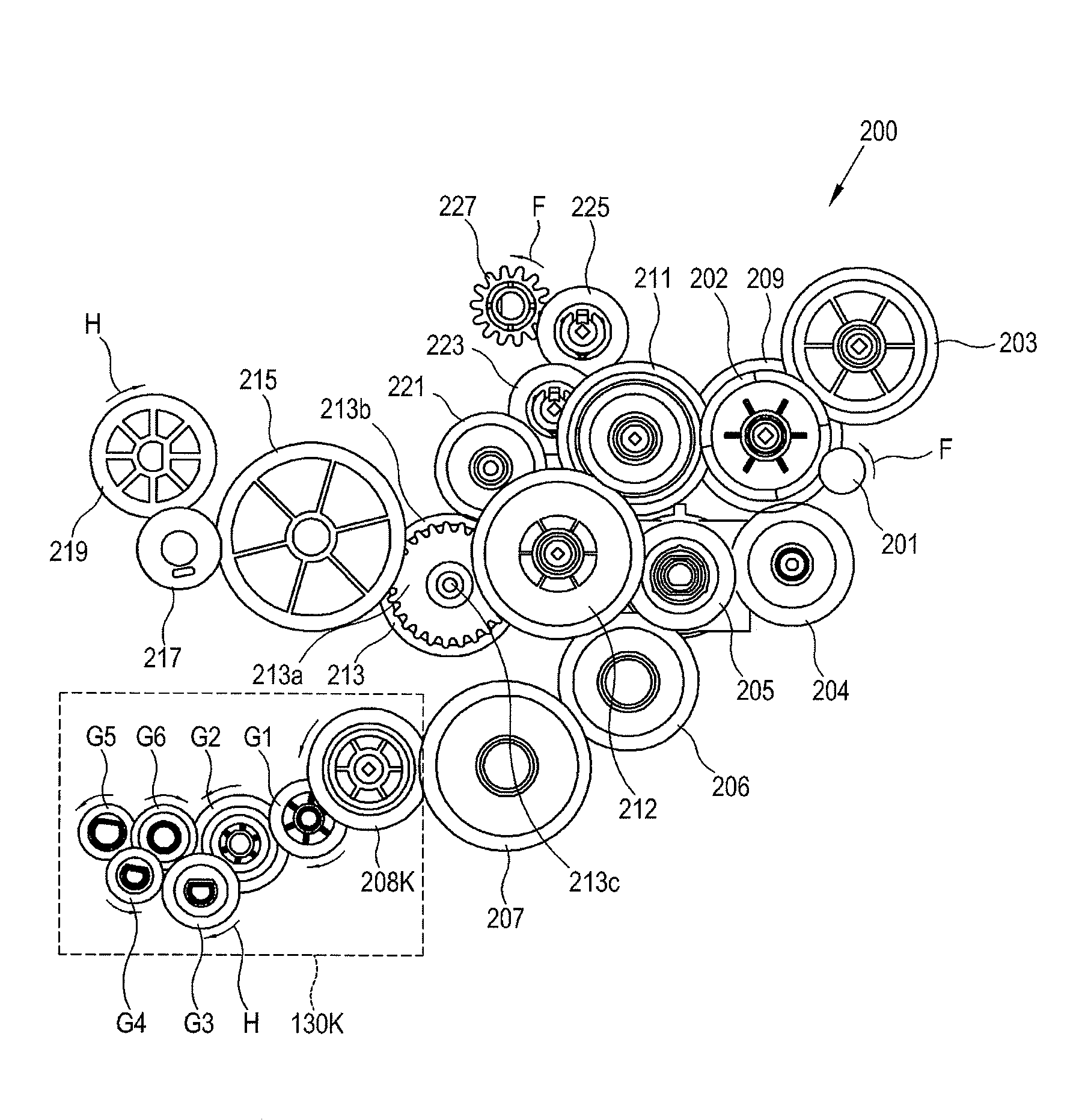Image forming apparatus having controller to selectively control plurality of driving sources