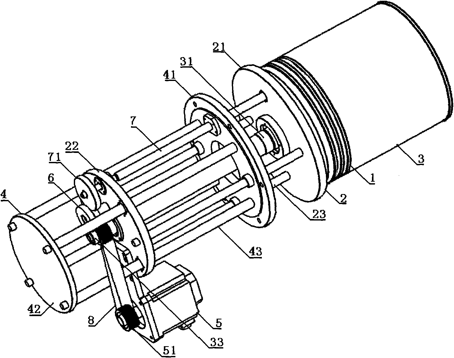 Wire arraying mechanism of wire winding drum of diamond wire cutting machine