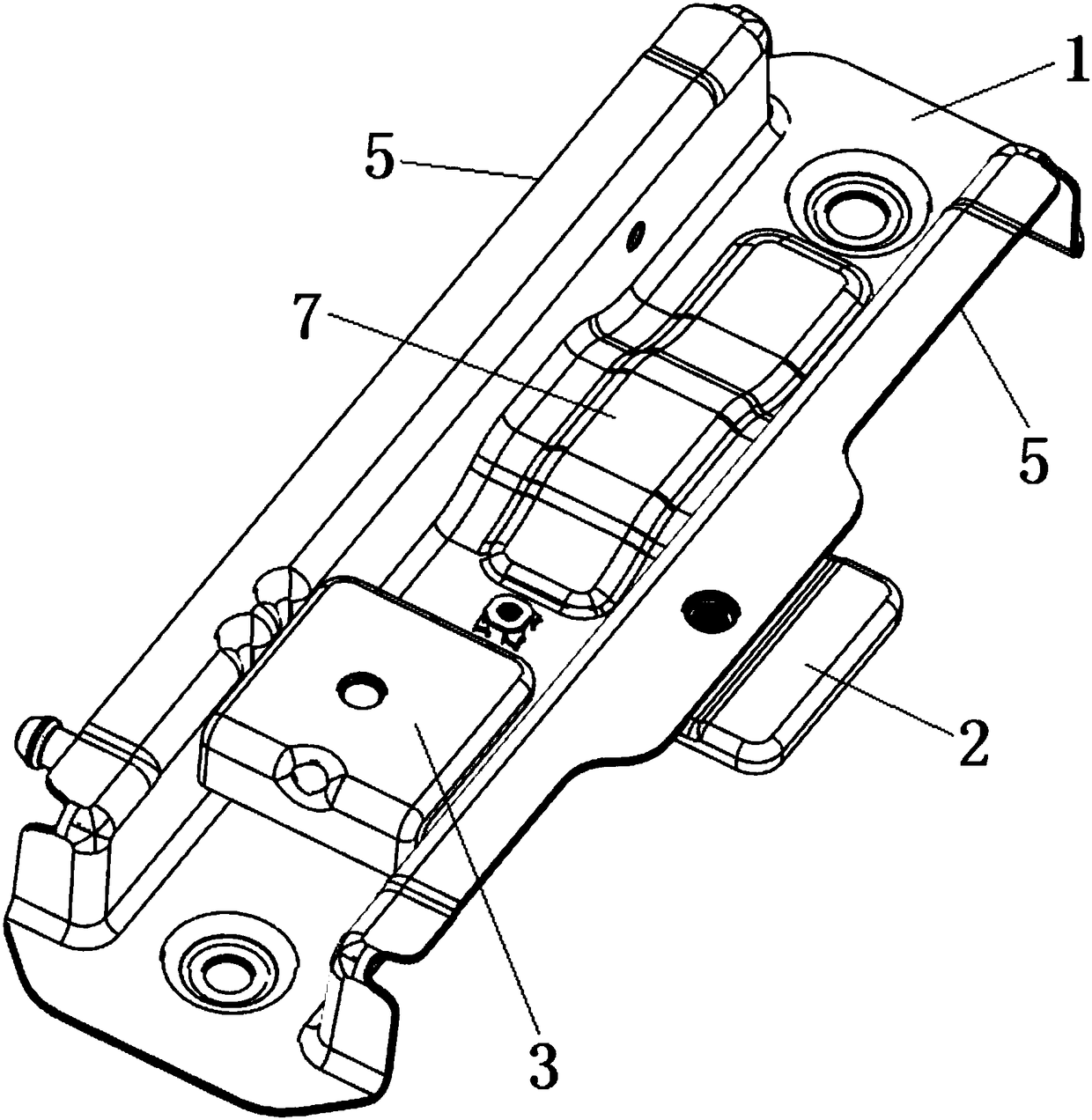 Vehicle frame longitudinal beam assembly for improving NVH performance