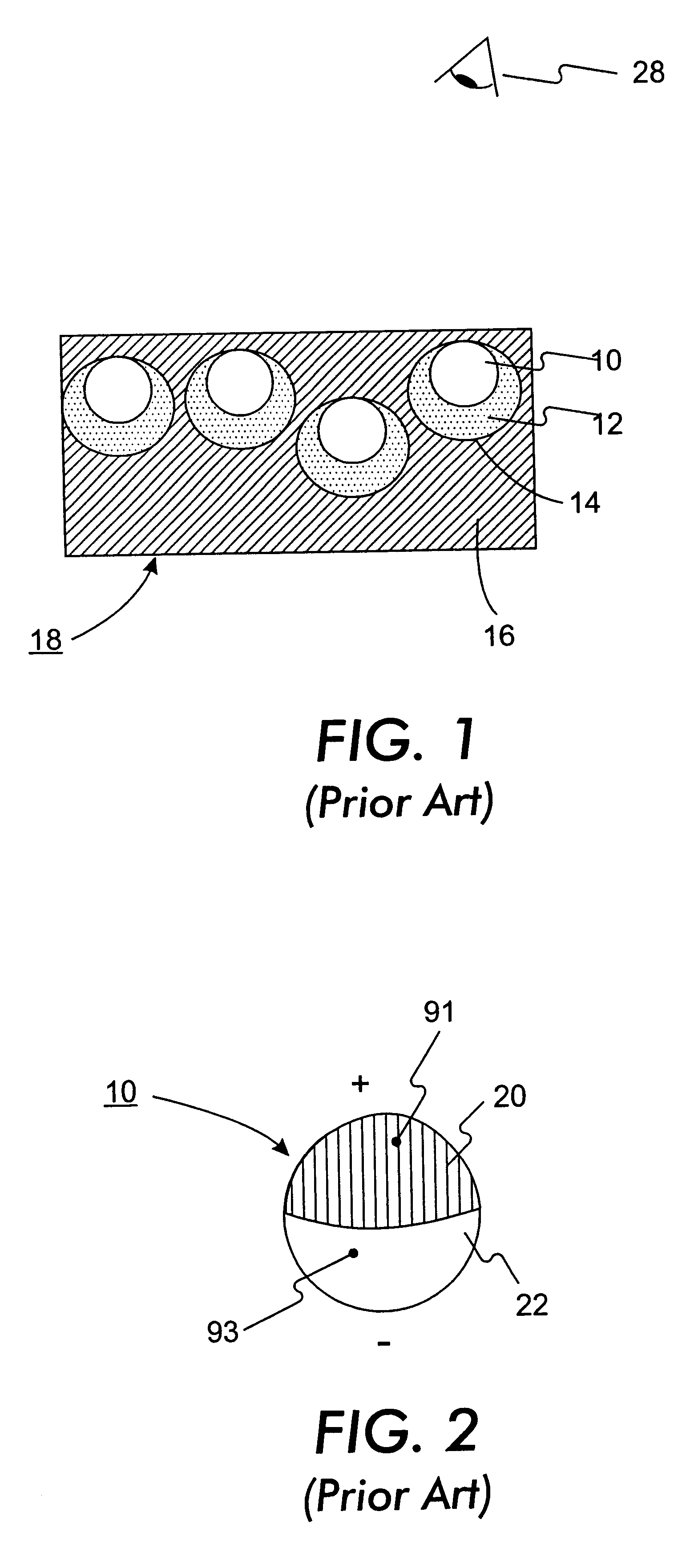 Rotating element sheet material with reversible highlighting