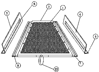 Frame screen plate with screens convenient to replace