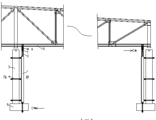 Large-span steel structure roof sliding method for electronic factory building