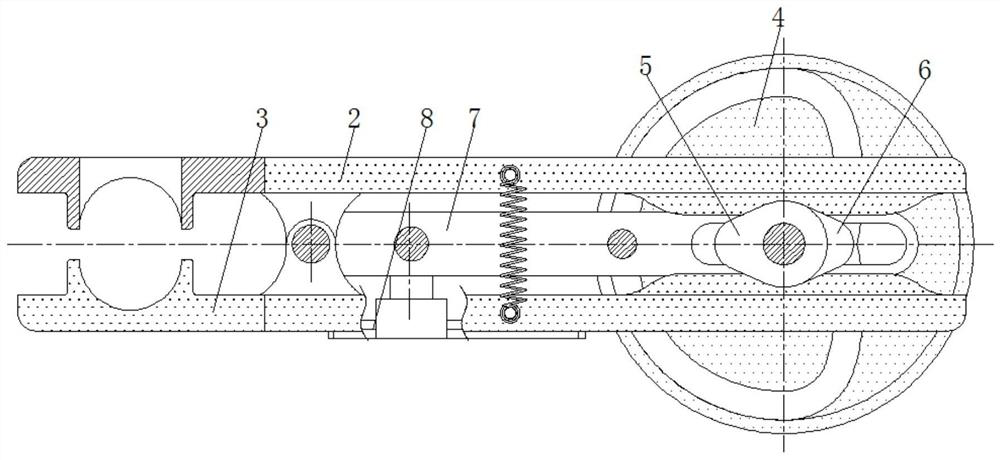 Optical fiber cable surface snap ring mounting device based on new-generation information technology