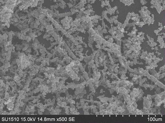 Preparation method and application of a surface-mounted linear silver photocatalyst