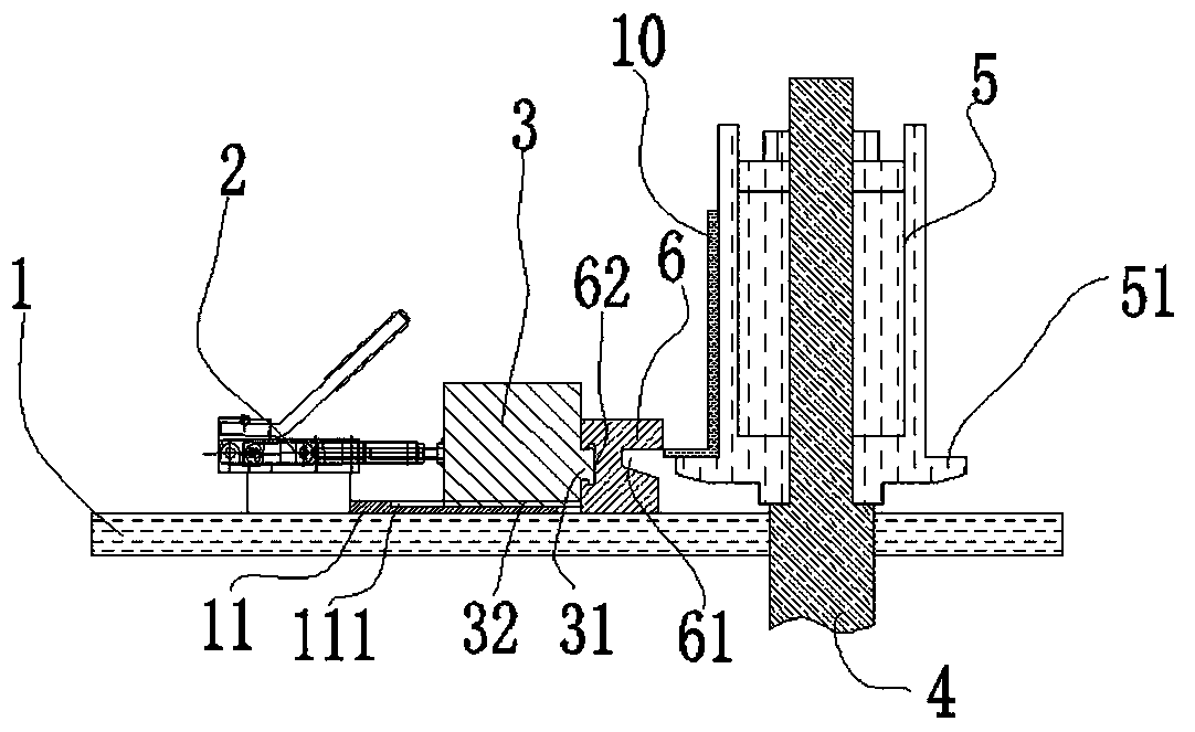 L-shaped plate arc-extruding forming device and method