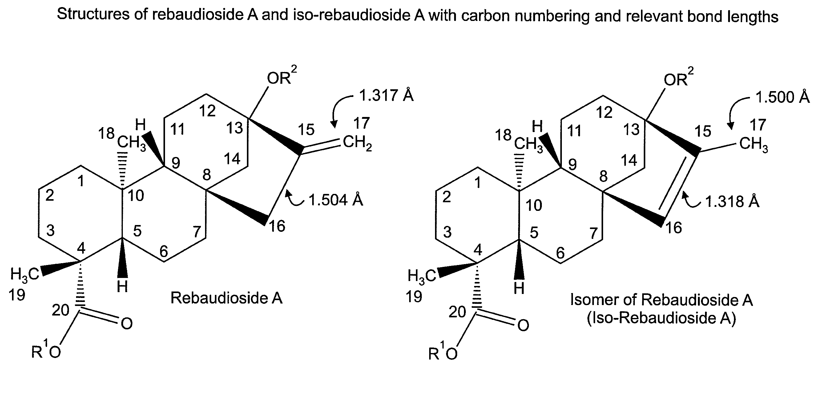 Steviol glycoside isomers