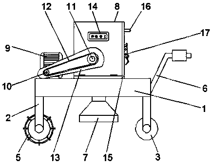 Agricultural land root cleaning device