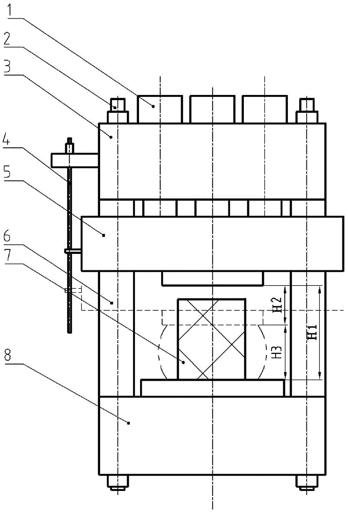 Forged piece size control method based on stand deformation