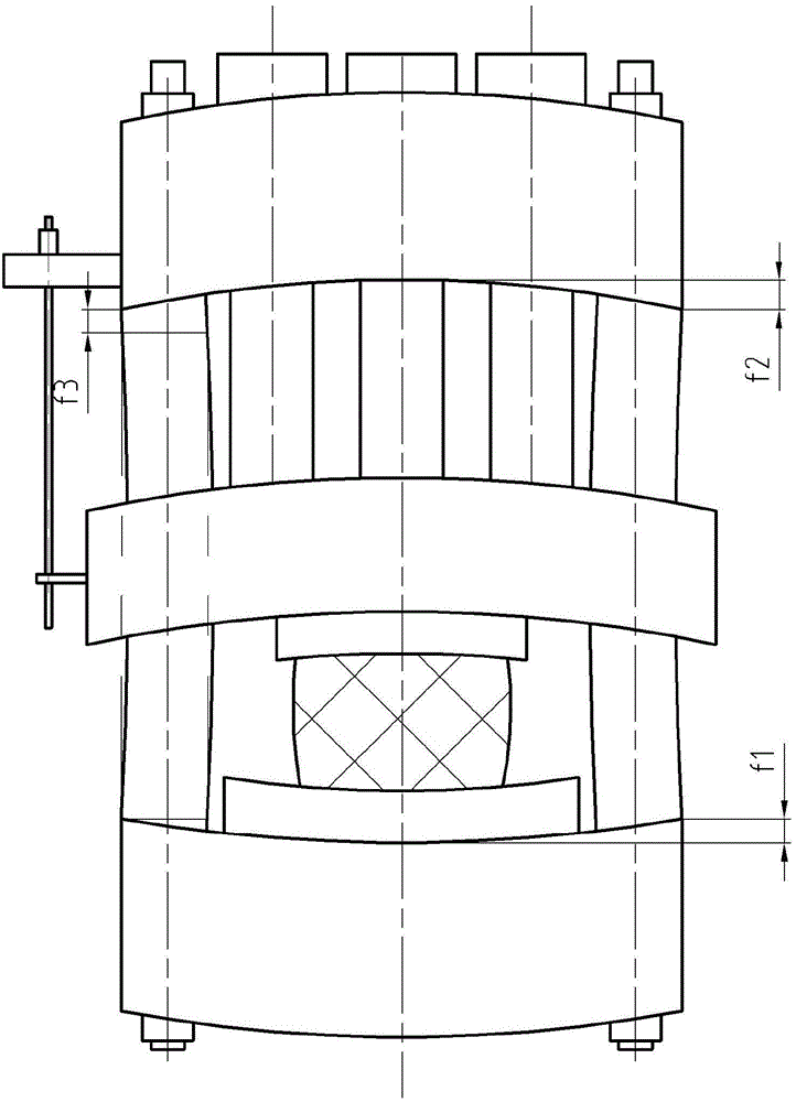 Forged piece size control method based on stand deformation