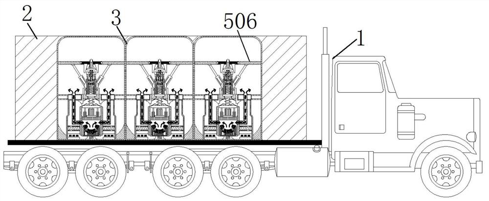 In-vehicle oxygen content regulation and control device for fresh food transportation