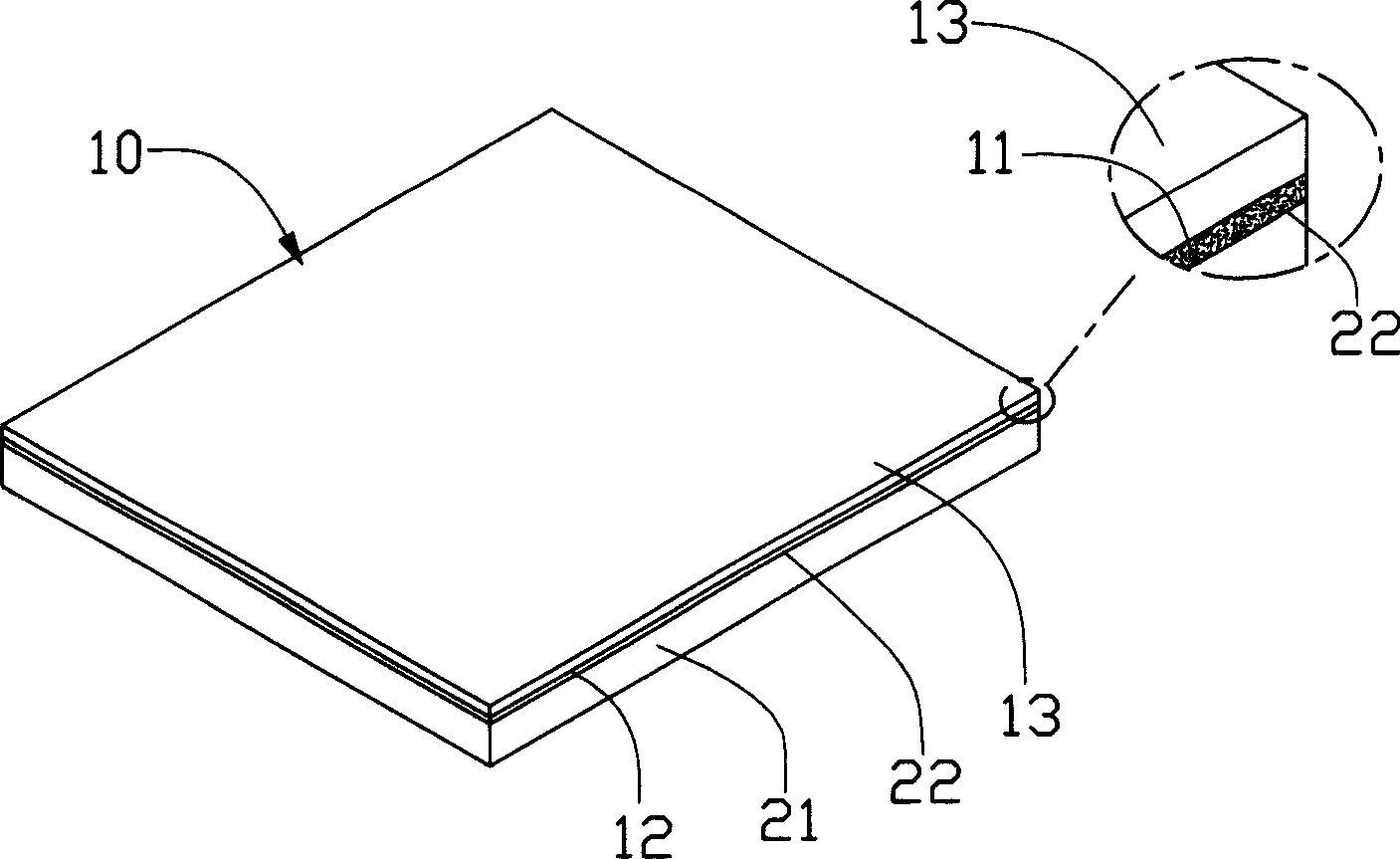 Heat interface material and its producing method