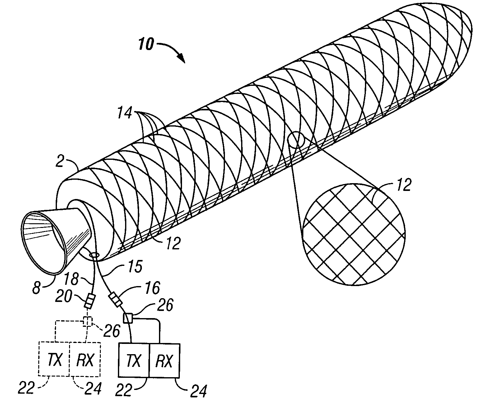 Fiber optic damage detection system for composite pressure vessels