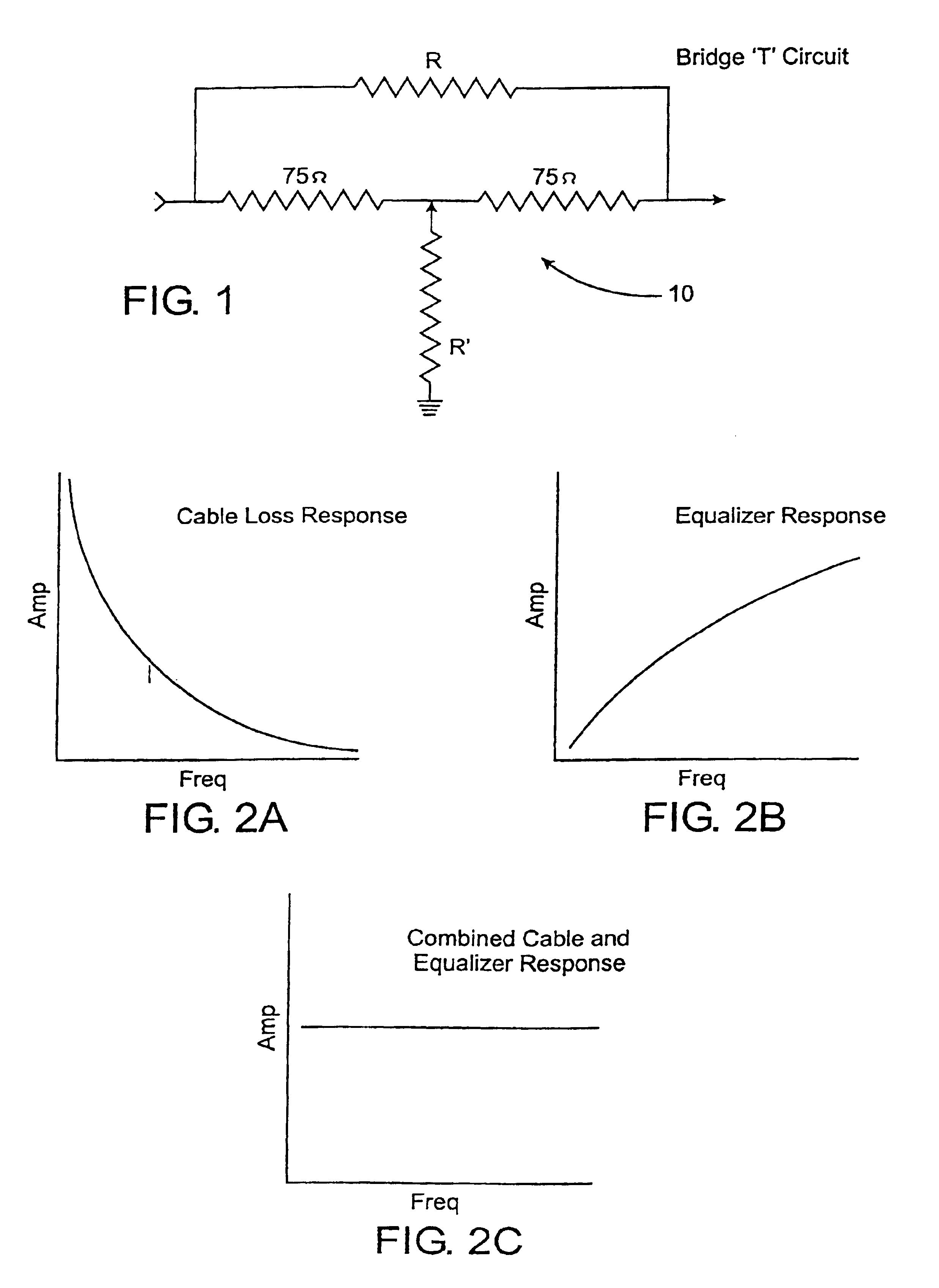 Electronic component structured to compensate for cable losses and method of production