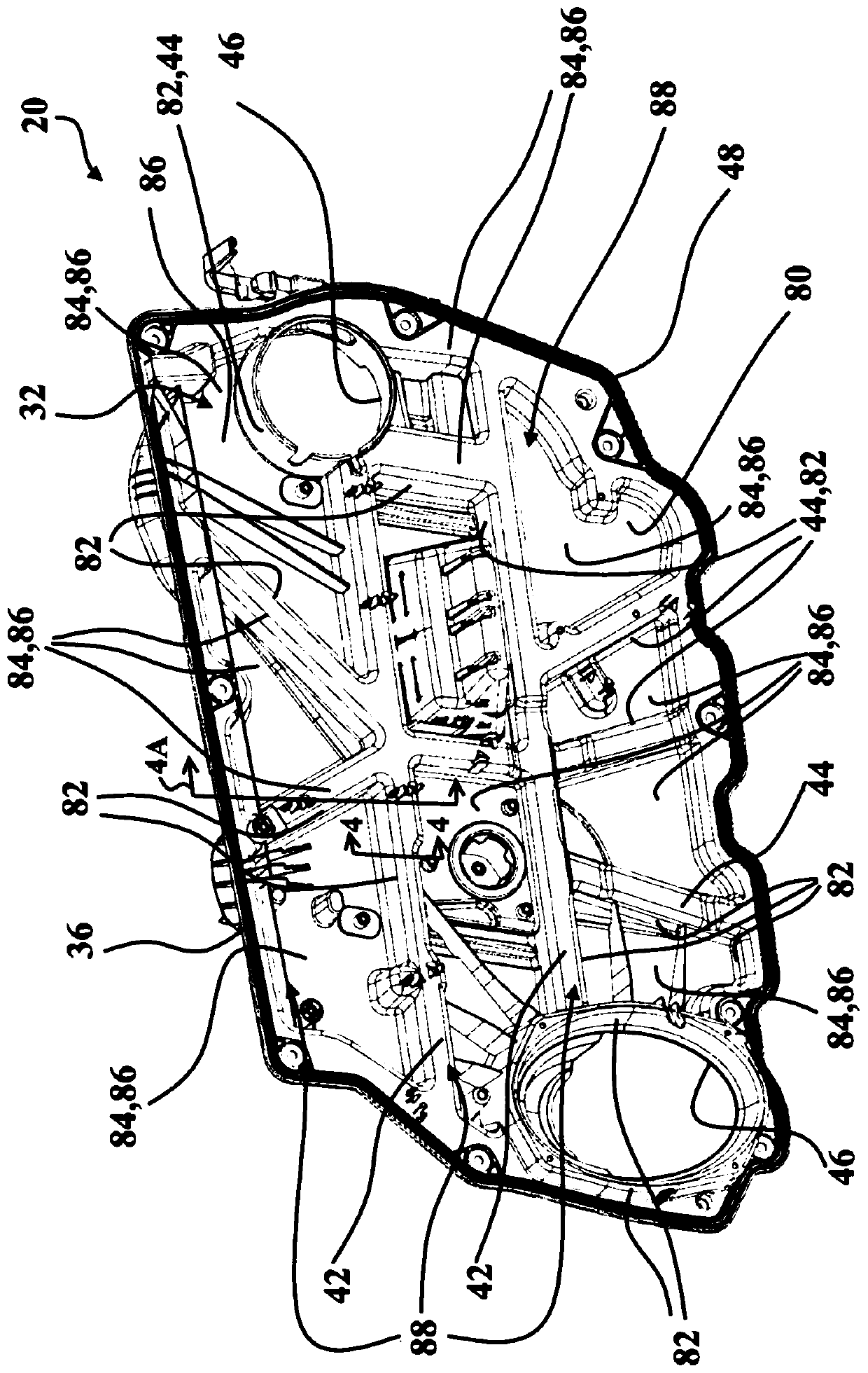 Carrier module for a motor vehicle door assembly