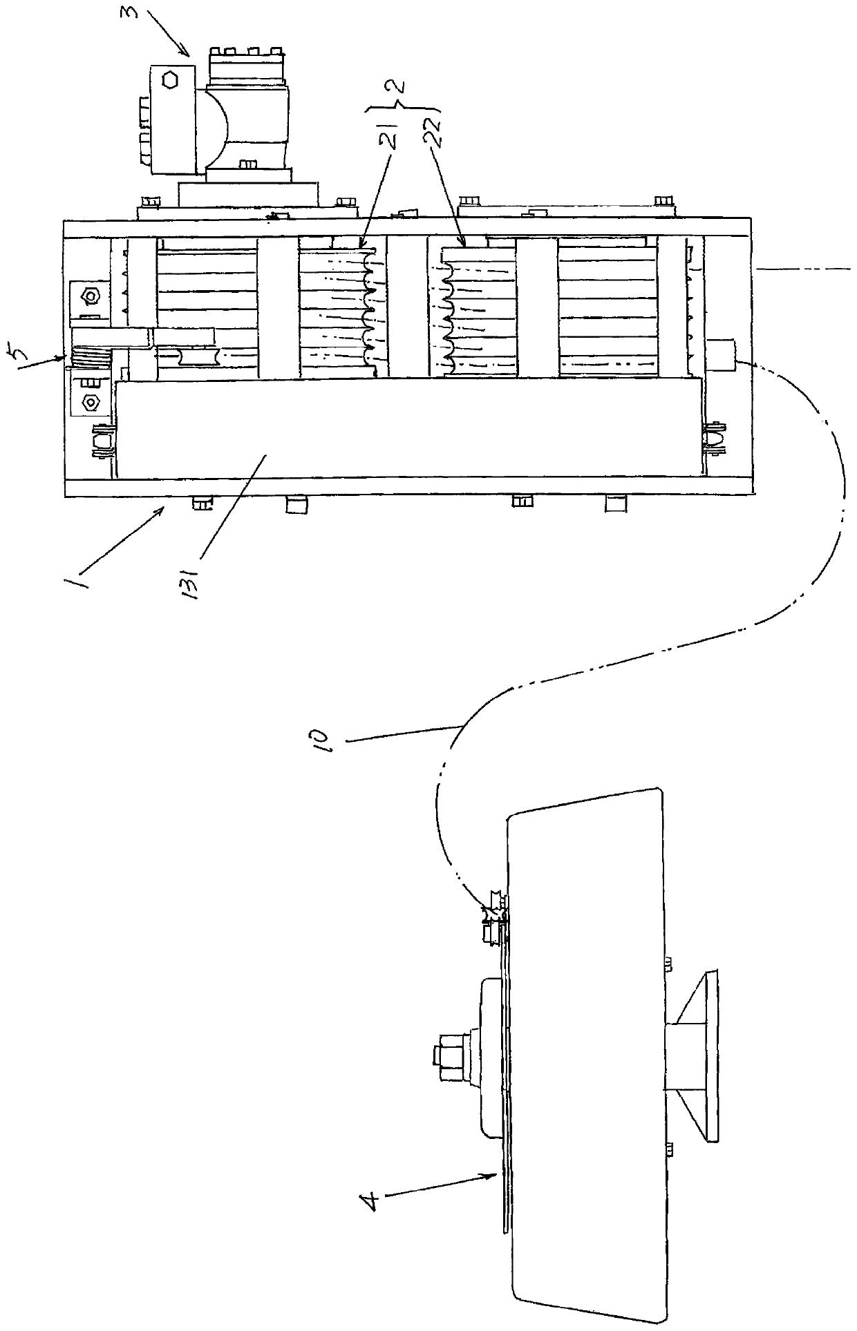 Vehicle-mounted constant force fire fighting winch