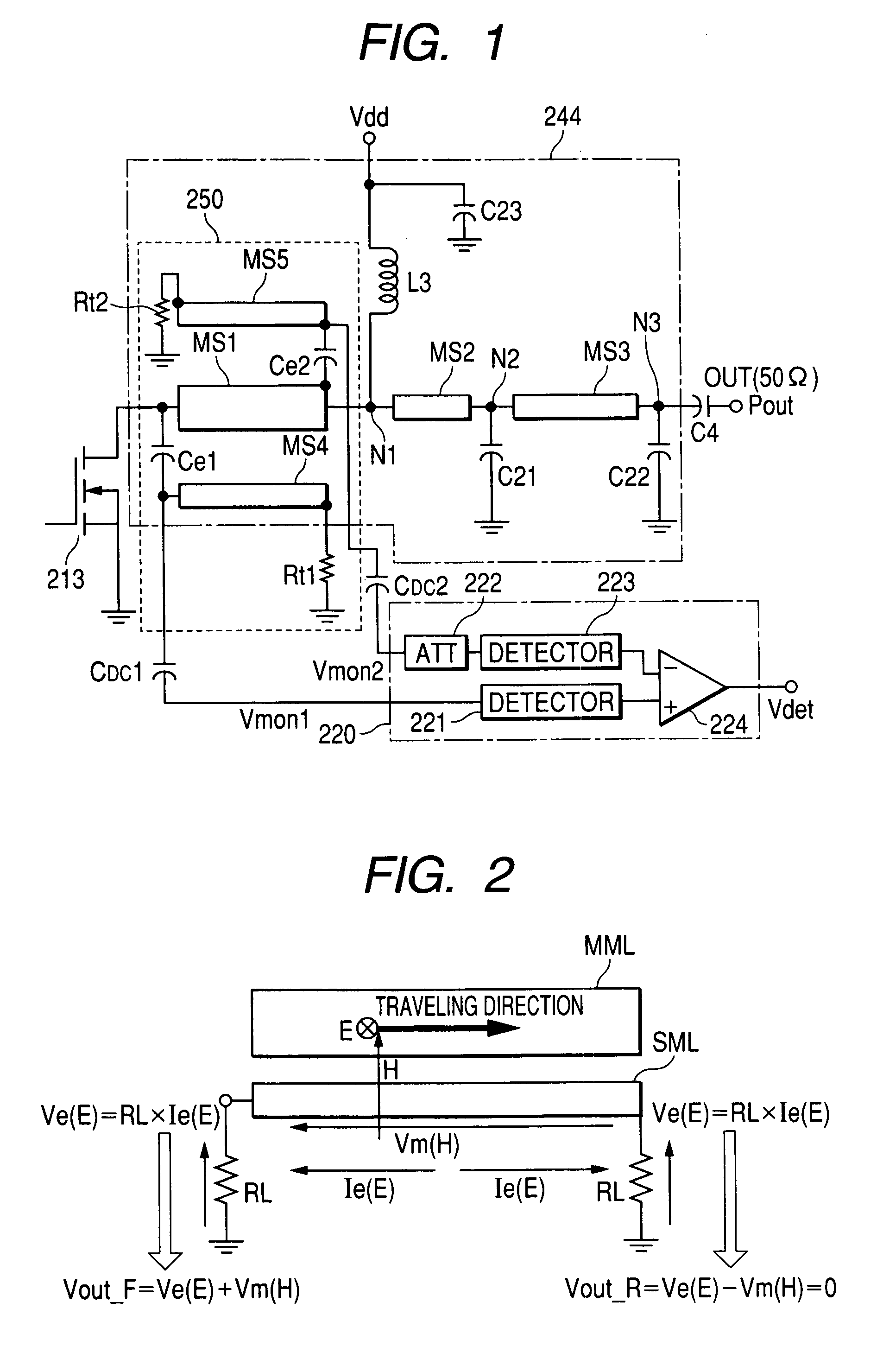 Electronic parts for high frequency power amplifier