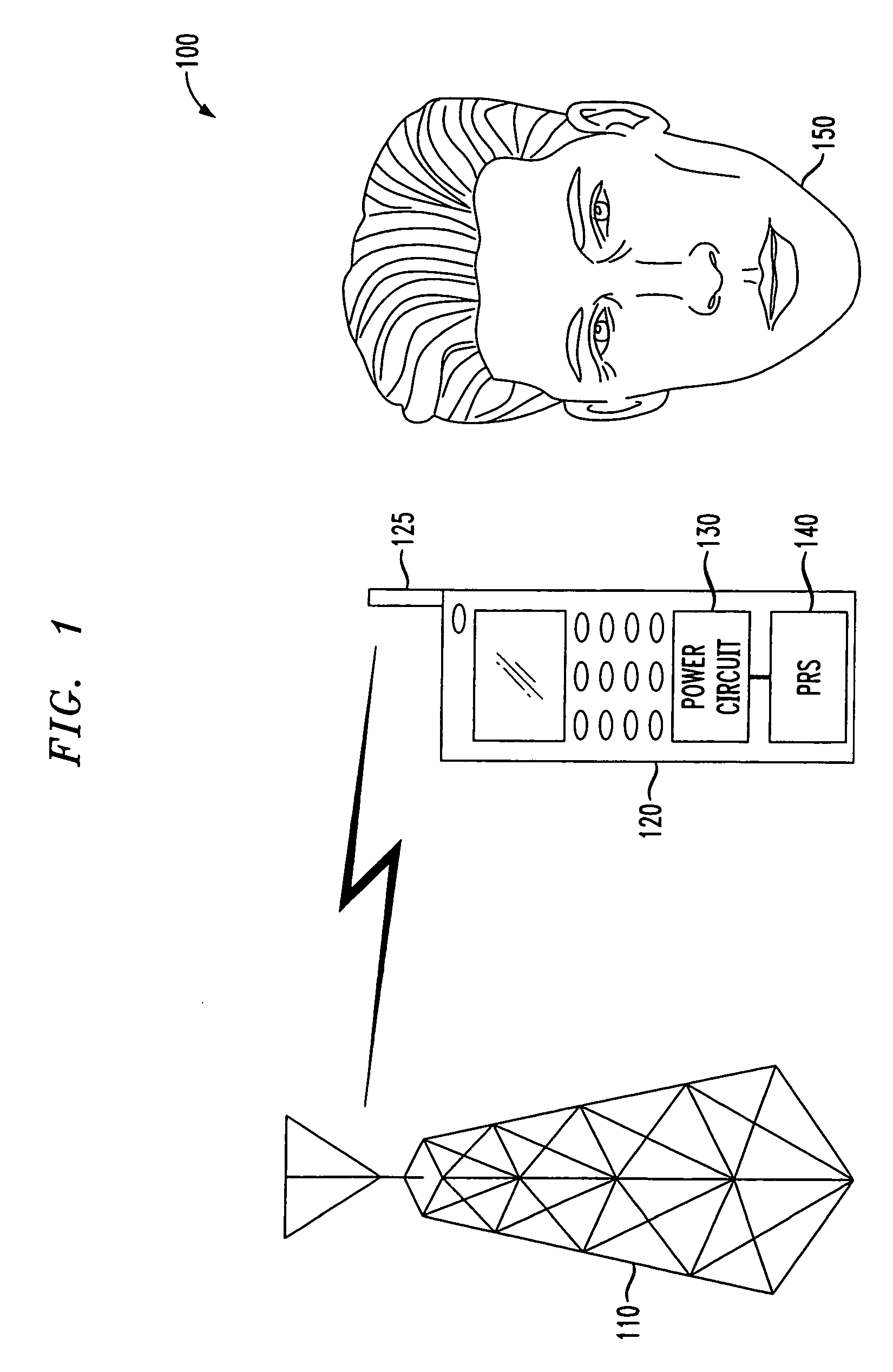 Proximity regulation system for use with a portable cell phone and a method of operation thereof