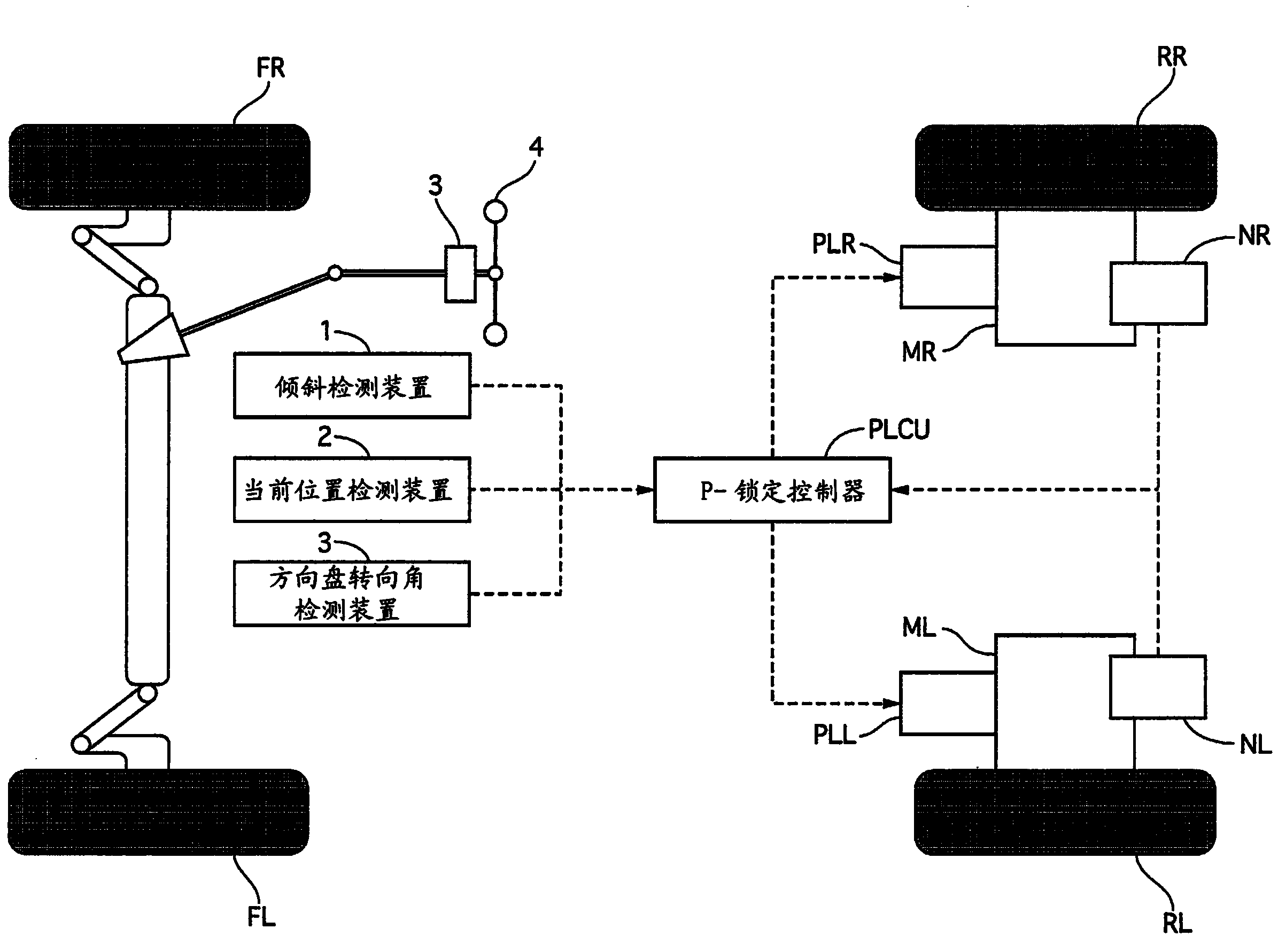 Parking lock control device for vehicle and control method