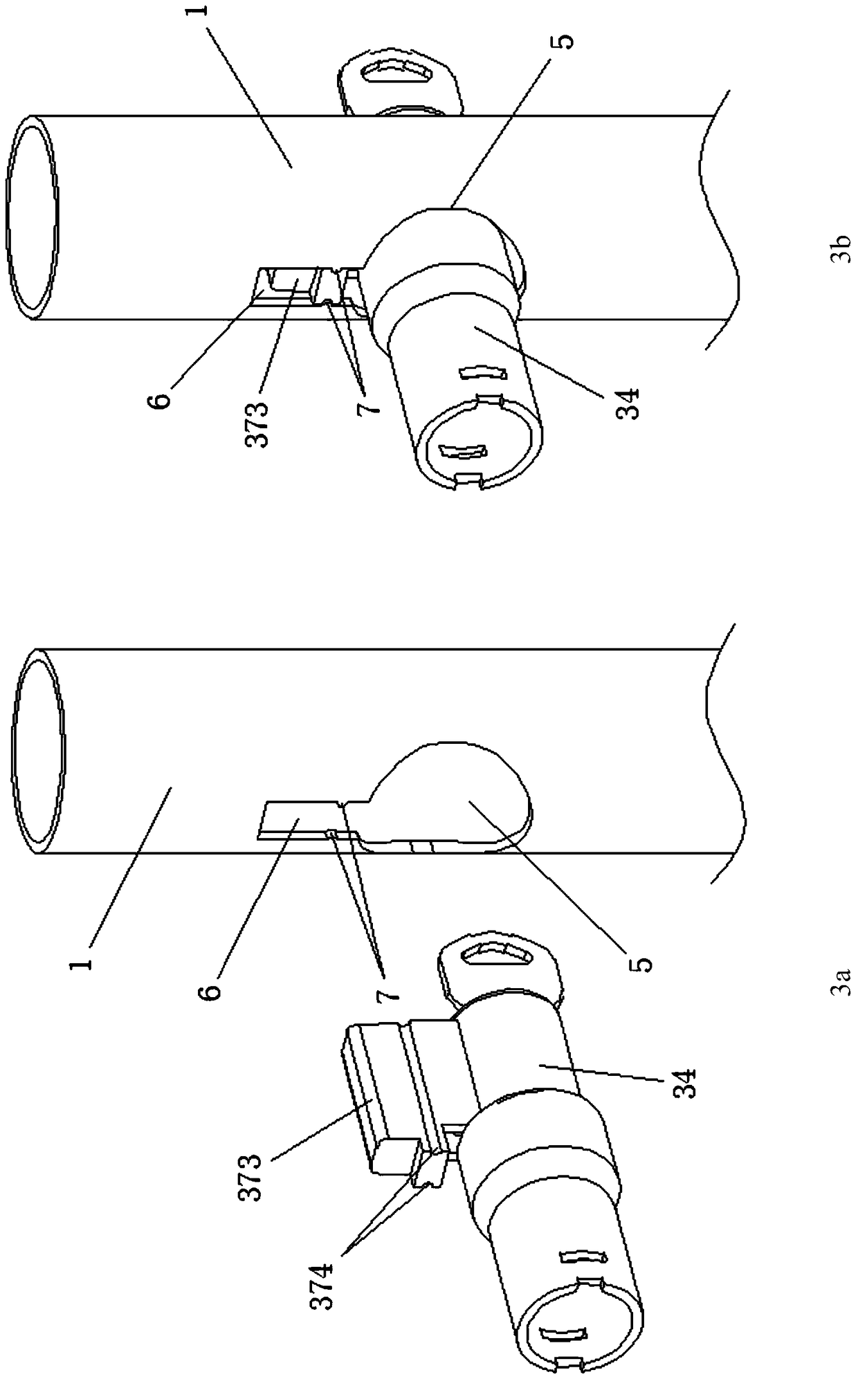 A lockable door handle