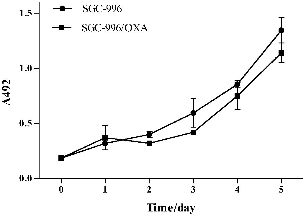 Method for preparing human gallbladder cancer cell line resistant to oxaliplatin