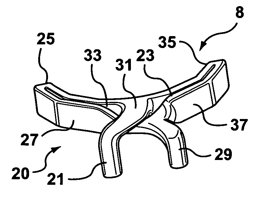 Cooling circuit for cooling neck ring of preforms