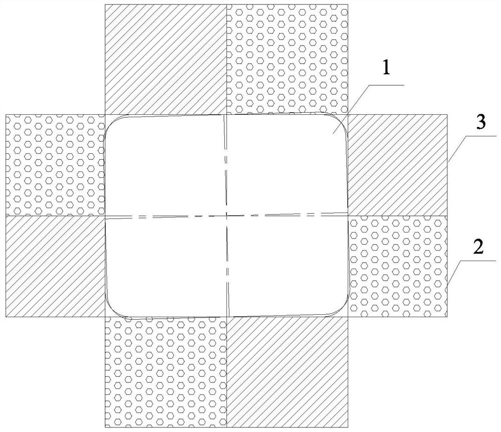 A construction method for correcting the torsion of a large overwater caisson