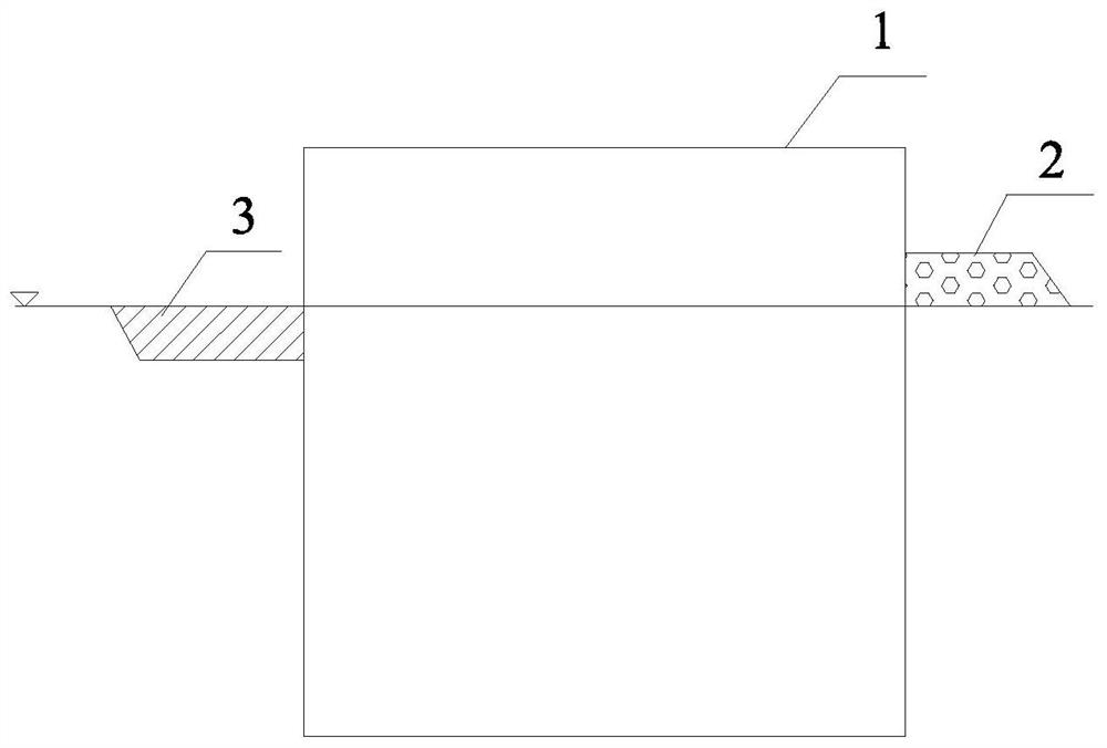 A construction method for correcting the torsion of a large overwater caisson