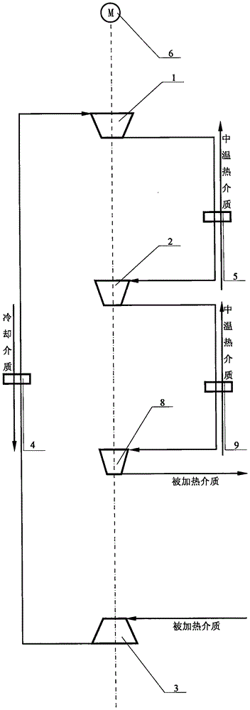 Open-type bidirectional thermodynamic cycle and second-class thermally-driven compression heat pump