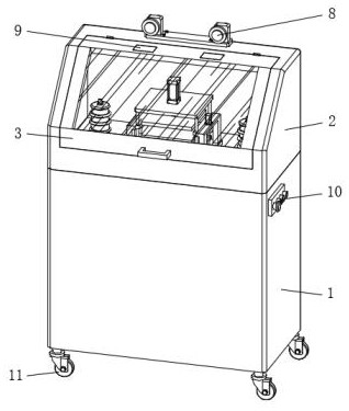 Breakdown voltage testing device for lithium ion battery diaphragm