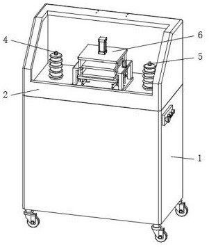 Breakdown voltage testing device for lithium ion battery diaphragm