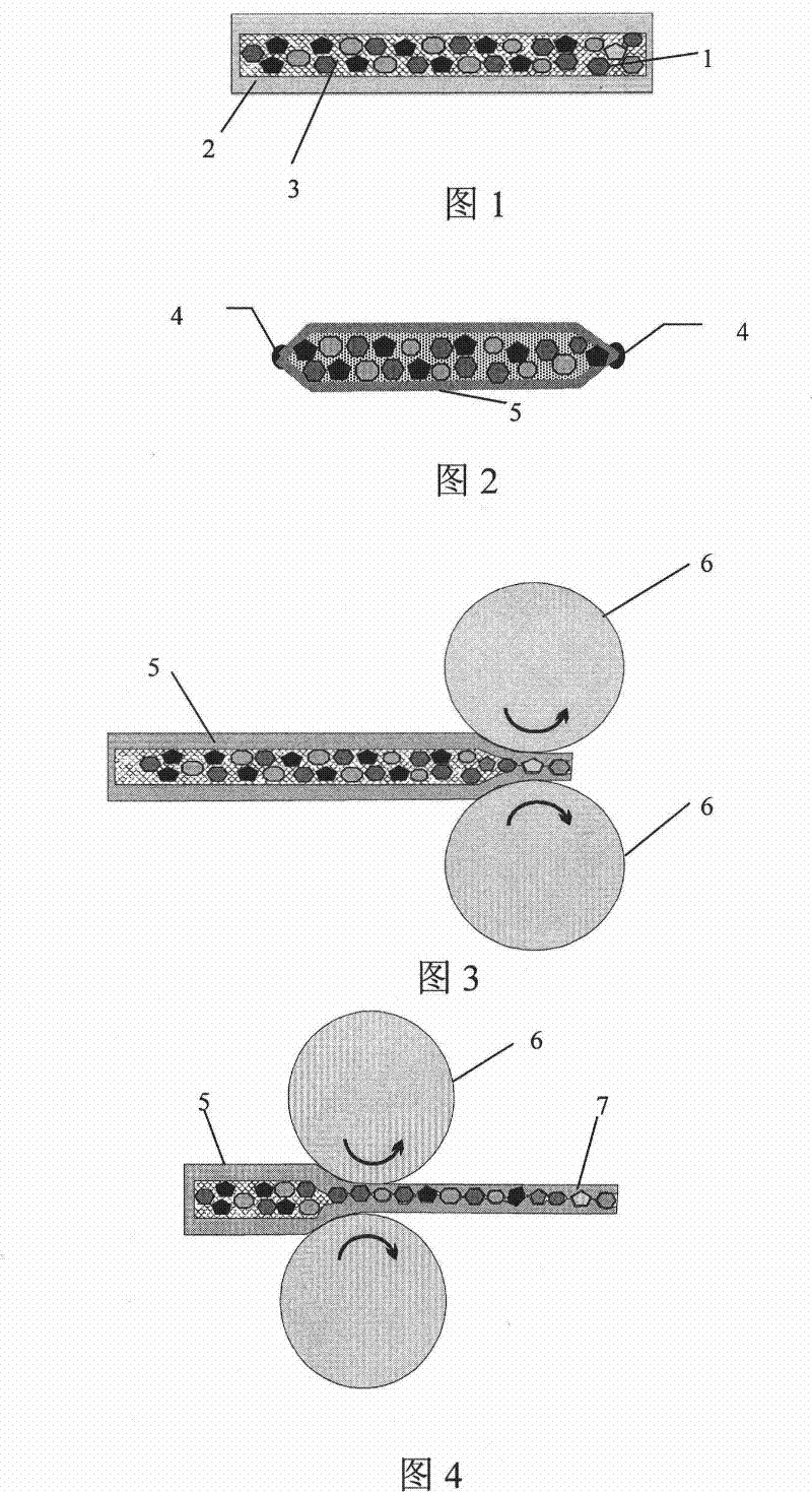 Method for producing metal and diamond composite body