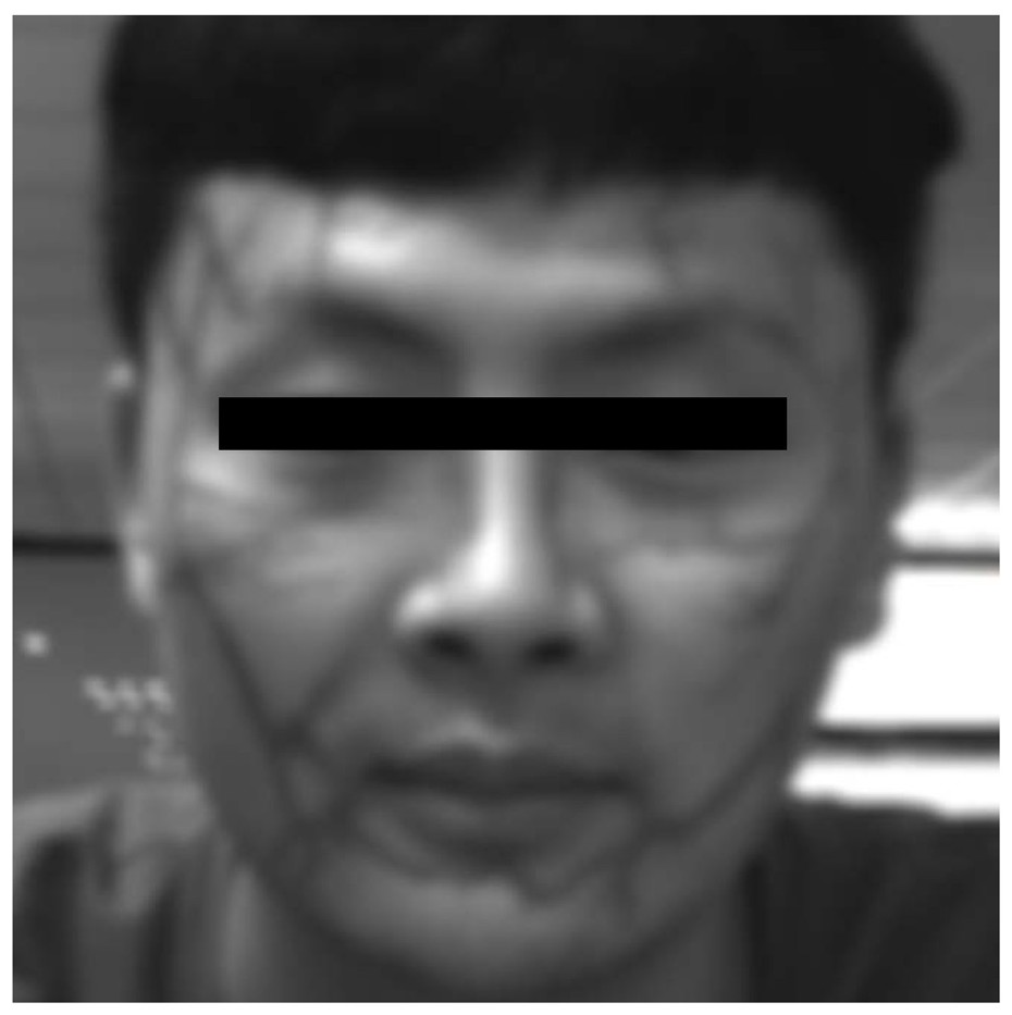 Face recognition method and device based on facial veins