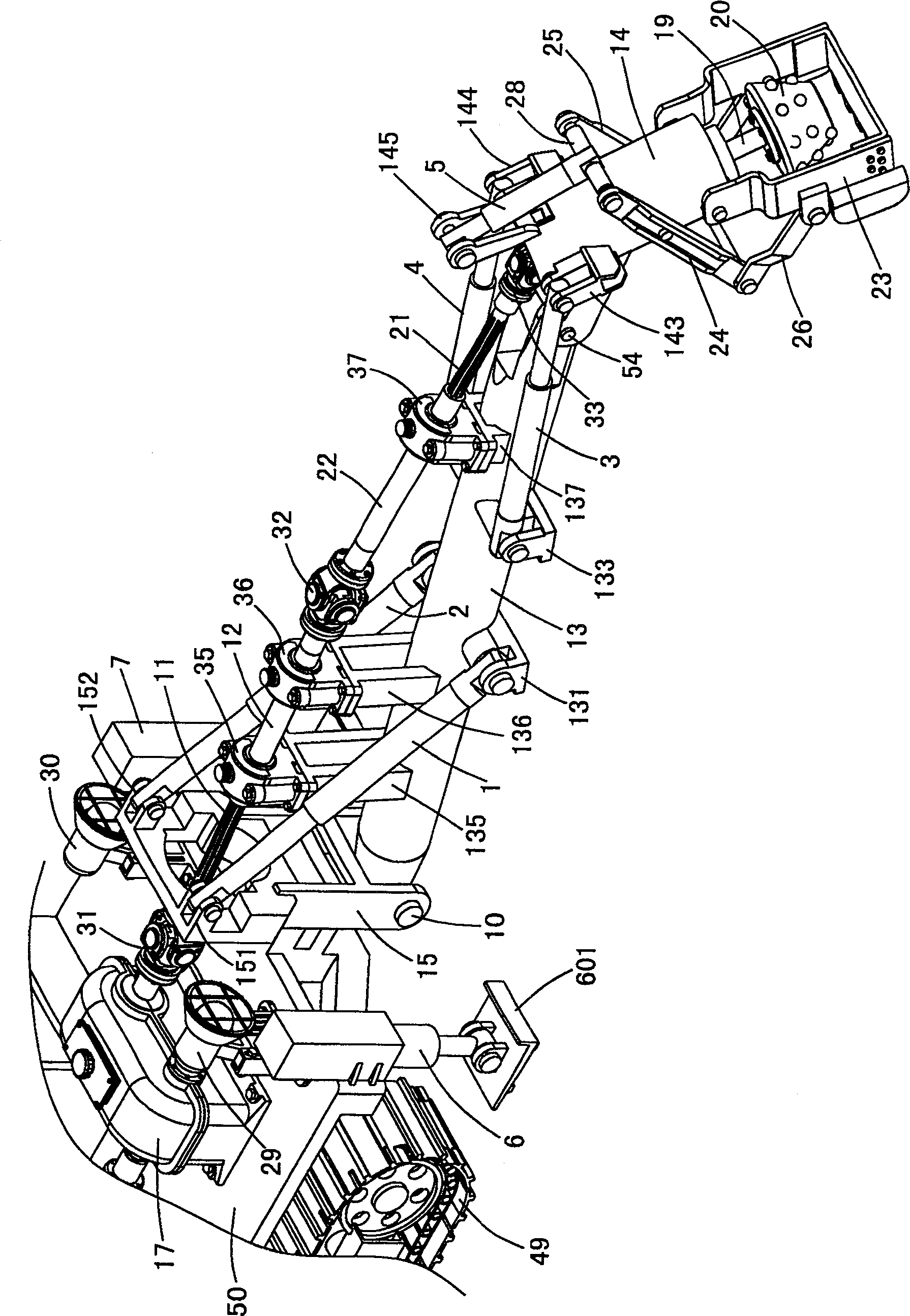 Coal mine tunnel digging machine