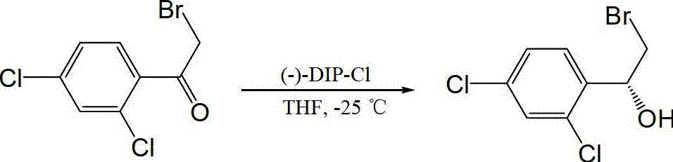 Method for synthesizing luliconazole intermediate-(S)-2,4-dichloro-1-(1,2-dichloroethyl) benzene
